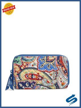 Recycled Cotton Travel Wallet With Rfid Wristlet
